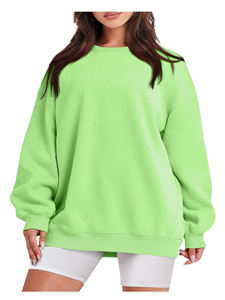 Sweat-shirt et sweat à capuche pour homme, 100% coton, tricoté, motif uni, coupe ample avec bouton et logo sur le devant - Product Image 2