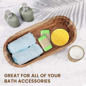 Meilleure vente de bol à pâte en bois naturel fabriqué à la main au Vietnam pour la vaisselle de fête - Product Image 3