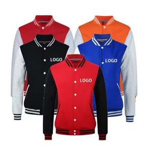 Vestes d'université de grande taille pour hommes vestes d'université vierges en gros veste d'université pour hommes avec logo personnalisé veste d'université pour hommes avec lettre simple - Product Image 4