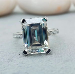 แหวนเพชร VVS2อินเทรนด์ทำด้วยมือสำหรับผู้ชายและผู้หญิงที่มีคุณภาพสูงแหวนหมั้นและงานแต่งงานที่มีเงินสเตอร์ลิง - Product Image 1