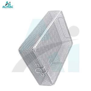 Cesta de Malla Fina ALMAC con Tapa, Acero Inoxidable Premium, Diseño Manual con Certificación CE, Organizador de Herramientas Quirúrgicas, Excelente - Product Image 2