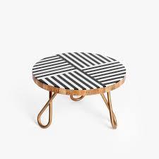 Soporte para Tartas de Metal con Incrustaciones de Hueso de Diseño Moderno y Vintage, Color Natural Ecológico, Soporte para Tartas de Mesa al Mejor Precio - Product Image 5