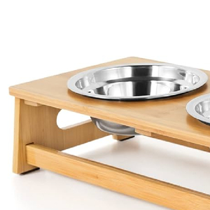 Mangeoire OEM en métal à double bol personnalisée pour animaux de compagnie Vente en gros Fournisseur de produits d'alimentation pour animaux de compagnie en acier inoxydable d'Inde - Product Image 5