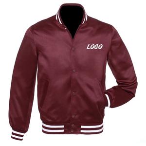 Veste d'université en satin pour hommes, faite sur mesure, comme une demande personnalisée, porter pour les sorties en plein air, vestes d'université avec votre logo - Product Image 1