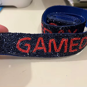 Beaded <b>Purse</b> Strap for Gameday Football <b>Purse</b> Strap for Game Day Bag Strap for Clear Bag <b>Purse</b> Strap Crossbody Bag Strap Beaded - Product Image 1