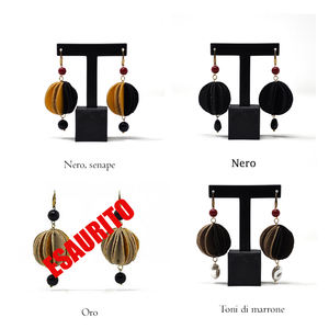 Pendientes de cuero Hemisphere - Product Image 3