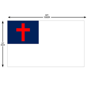 Vente en gros prêt à expédier 3x5 pieds 100% polyester drapeau chrétien religieux - Product Image 6