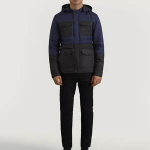 Chaqueta Acolchada para Hombre, Relleno de Algodón, Estilo Casual de Moda, Excelente Calidad, Color Único - Product Image 1