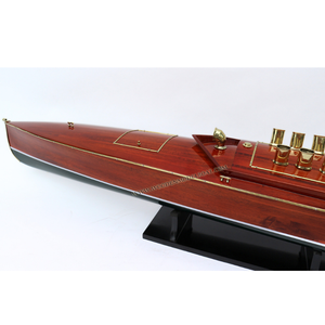 2024 DIXIE II haute qualité en bois modèle bateau artisanat 100% fait à la main vitesse bateau Vietnam nautique peint livraison rapide grand - Product Image 3