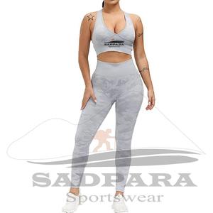 2025 ensemble de sport pour femmes ensembles de Yoga femmes Fitness ensembles sans couture 2 pièces pour femmes coton - Product Image 4