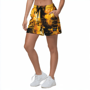 Pantalones cortos de chándal con estampado de lana de Invierno para mujer - Product Image 4