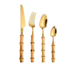 Juego de cubiertos ecológico de color dorado fabricado a un precio razonable, juego de cubiertos de la mejor calidad con esmalte a bajo costo - Product Image 5