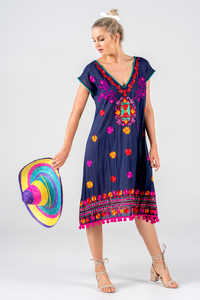 2025 Plage Floral Suzani Brodé Banjara Style Femmes Robe Tunique - Product Image 3
