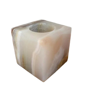 เชิงเทียนหินอ่อน. โอนิกซ์เทียน Jar,ขายส่งหินเชิงเทียน - Product Image 1