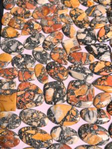 Cabujón de jaspe Maligano Natural de grado AAA, piedras preciosas sueltas de piedra plana verde pulida a mano suave para la fabricación de joyas - Product Image 3