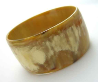 Bracelet en corne de buffle moderne, éco-responsable, fait main, noir, artisanat indien ZUBAIR NOOR HANDICRAFTS, fabriqué en Inde