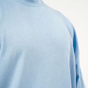 Camiseta Deportiva Holgada con Cuello Redondo para Hombre, de Poliéster/Algodón, Gruesa, Transpirable, de Manga Corta, Estilo Hip Hop, con Letra en la Parte Delantera - Product Image 5