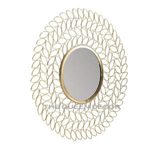 <b>Wall</b> Mirror Indoor Steel Metal Home Decorative Unique Design Classic And Modern <b>Wall</b> Mirror Multiple Finishing Designs - Product Image 4