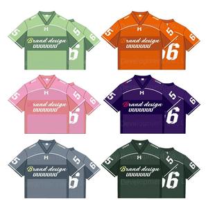 เสื้อยืดผู้ชายพิมพ์ลายพิมพ์ซับลิเมชันแบบสตรีทเสื้อยืดลาย Boxy โอเวอร์ไซส์ผ้าแห้งเร็วเสื้อครอป - Product Image 4