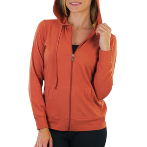 Sudaderas con Capucha y Cremallera Transpirables de Color Sólido para Mujer, Diseño Personalizado, Uso en Exteriores, Sudaderas con Capucha Extra Grandes para Mujer con Cremallera en MOQ Bajo - Product Image 6