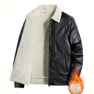 Wholesale <b>Men's</b> <b>Jackets</b> <b>Winter</b> Motorcycle Outdoor <b>Waterproof</b> Biker Wind Blank Breaker Vintage pu Leather <b>Jacket</b> - Product Image 1