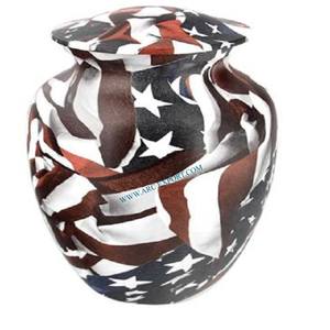 American Flag Camouflage Enamel Sticker Modern Creative Art Beloved Memorial Human <b>Ashes</b> Storage Organization For Adults <b>Ash</b> <b>Pot</b> - Product Image 3