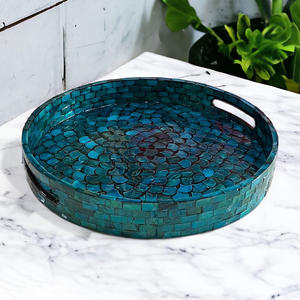 Decoración de regalo para el hogar, bandejas de nácar, bandeja de exhibición de fregona hecha a mano de Vietnam, precio directo del proveedor - Product Image 6