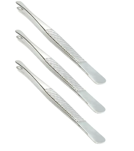 3 pinces à tissus russes 6 "Instruments dentaires chirurgicaux en acier inoxydable - Product Image 4