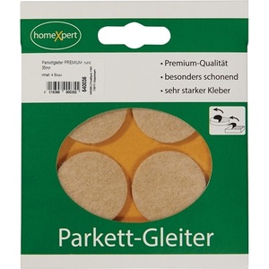 Premium 35 mm Natural Round Self-Adhesive Felt Parquet Glides Chair <b>Mats</b> - Product Image 1