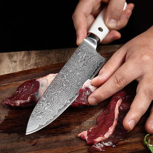 Venta al por mayor personalizado de alta calidad OEM ODM servicio de cocina de acero de Damasco cuchillo de Chef con mango japonés cuchillo de Chef cuchillo de cocina - Product Image 4