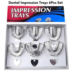 ชุดถาดพิมพ์ฟันคุณภาพสูง 6 ชิ้น ทำจากสแตนเลสแบบเจาะรู ของใหม่จากโรงงาน ขายส่งตามสั่ง ปี 2026 - Product Image 2