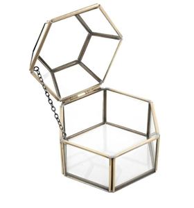 Boîte à bijoux en verre et laiton, organisateur de colliers, boîte à bibelots décorative, coffret à bijoux pour la décoration et les cadeaux, nouvel arrivage - Product Image 4