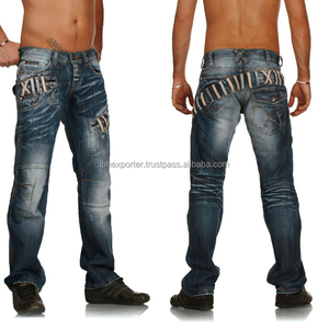 Vaqueros de estilo americano para hombre, pantalones vaqueros ajustados - Product Image 1