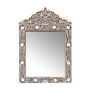 Décoration de la maison et du jardin Miroir mural de qualité standard Cadre de miroir Finition en incrustation d'os vert Cadre de miroir de taille personnalisée - Product Image 6