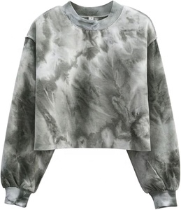 Sweat-shirt court à capuche personnalisé avec logo pour femme, en polaire à manches longues, séchage rapide, protection UV, vente en gros - Product Image 4
