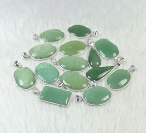 Pendentif Aventurine verte Fabrication de bijoux de style bohème pour l'approvisionnement en gros en argent en vrac pour la vente au détail - Product Image 2