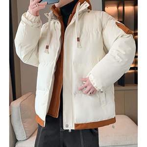 Manteau chaud avec capuche de haute qualité personnalisé bon tissu matériel brillant doudoune veste d'extérieur - Product Image 5