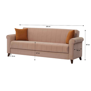 <span class=keywords><strong>Living</strong></span> Lux Modish sogni convertibile divano trapuntato elegante legno Set di mobili da salotto per il piccolo soggiorno ufficio camera da letto - Product Image 3