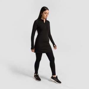 Proserve Comfortable Bodycon Dress in <b>Black</b> Made From Knitted Fabric - Product Image 4