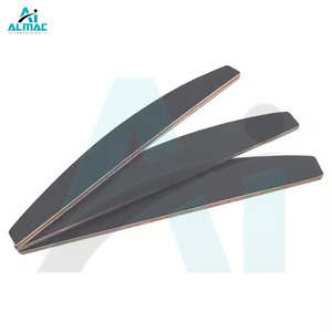 Limas de uñas de media luna con logotipo personalizado, herramientas de manicura y pedicura con removedor de cutículas, suministros de salón de uñas lavables, fuente de alimentación manual - Product Image 4