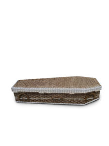 Indonesia Apikri ataúd ecológico Color Natural 210cm X 75cm X 42cm Material sostenible Suministros funerarios - Product Image 5