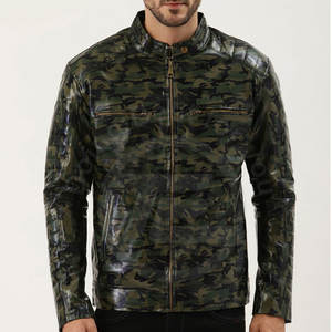 Meilleure vente veste d'hiver en cuir de mouton pour hommes Pakistan col montant de haute qualité respirant tricoté sans couture motif chauffant - Product Image 1