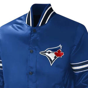 แจ็กเก็ตผ้าซาตินสำหรับผู้ชายเสื้อทีมตัวแทนผ้าซาตินสำหรับผู้ชายเลือกโลโก้ได้ตามต้องการ - Product Image 3