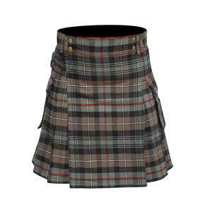 Top traditionnel écossais Kilt pour hommes jupe mode tendance écossais couleur unie poche Highland utilitaire jupe - Product Image 6