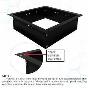 High-Temperature Galvanized Steel Firepit Ring Modern Smokeless BBQ Grills High Quality Outdoor Campfire <b>Burner</b> OEM Fire Pit - Product Image 1