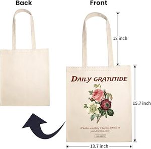 กระเป๋าผ้าใบสวยงามพร้อมกระเป๋าด้านในกระเป๋าซื้อของใช้ซ้ำได้สำหรับผู้หญิงชายหาดการช็อปปิ้ง (ชีวิตประจำวัน) - Product Image 2