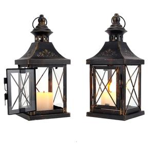 Bougeoir deux tons noir et or en métal coulé Décoration de la maison Bougeoirs en métal nouveauté - Product Image 3