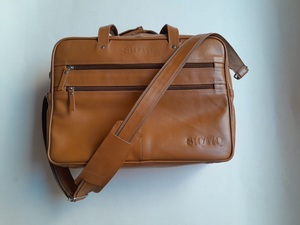 Bolsa multifuncional para ordenador portátil de alta resistencia, la mejor calidad, cuero genuino, Color liso, último diseño, bolsas de cuero para uso al aire libre - Product Image 5