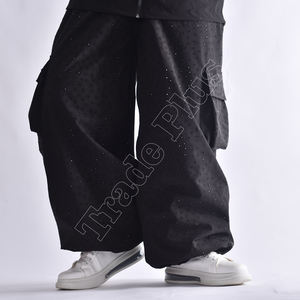 RTS 2025 Bon fournisseur à prix raisonnable Pantalon de neige baggy taille basse, coupe-vent imperméable avec fermeture éclair jambe large Dernier style décontracté - Product Image 6