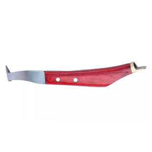 Cuchillo de pezuña de precisión con pezuña para diestros J2 Hoja de acero inoxidable Topper de latón con mango de madera - Product Image 6